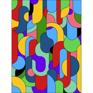 Peinture par numéro Psychédélique coloré 40 X 50cm