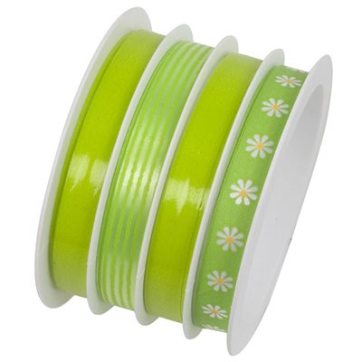 #Spool multi ribbons 10mm x16m green