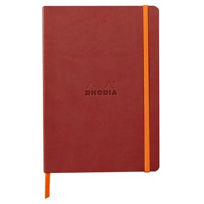 **RHODIARAMA CAHIER SOUPLE DOT A5 NACARAT