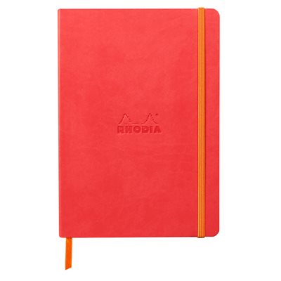 **RHODIARAMA CAHIER SOUPLE DOT A5 CORAIL