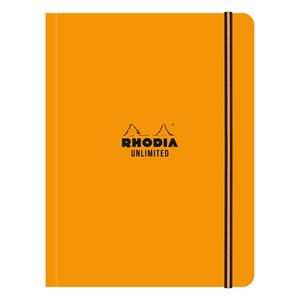 Rhodia Unlimited ORANGE A5+ 16x21cm 60 microperf. sh. lined