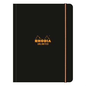 Rhodia Unlimited BLACK A5+ 16x21cm 120p L+C détachables micr