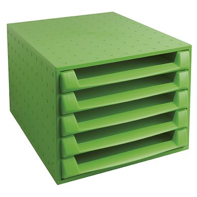 The Box 5 Drawers Green