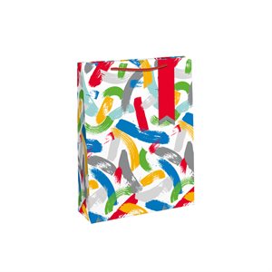 Colourful strokes medium bag 21, 5x10, 2x25, 3cm