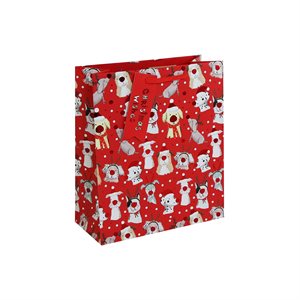 Chien de Noël, sac moyen 21, 5x10, 2x25, 3cm