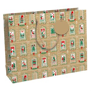 Espirit de Noël, kraft, shopping bag 37, 3x11, 8x27, 5cm