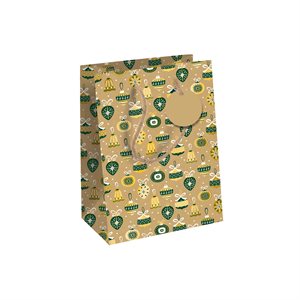 Forest, Kraft, medium bag 21, 5x10, 2x25, 3cm