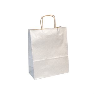 Bags plain kraft 100g, 22x10x27cm, Silver