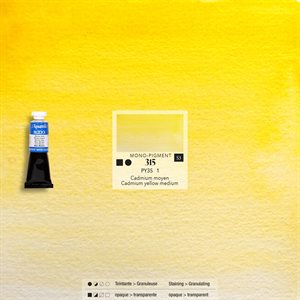 Watercolour Cadmium yellow medium - 15ml tube