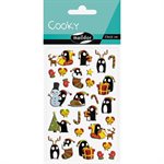 Cooky Stickers Christmas Penguins