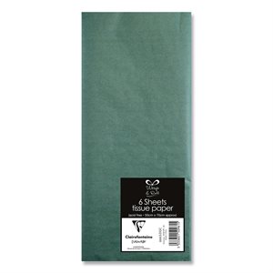 6 Sheet tissue ppr 50x70 cm empire green