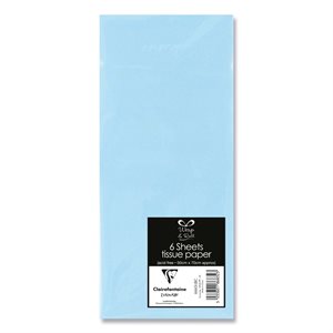6 Sheet tissue ppr lt / blu 50x70 cm