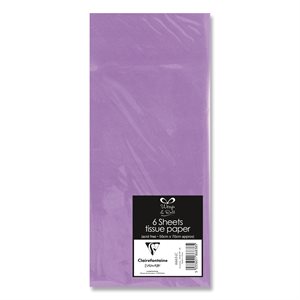 6 Sheet tissue ppr lilac 50x70 cm