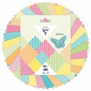 ORIGAMI, Pack of 60 sheets 15x15cm 70gsm, Summer