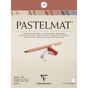 Bloc collé Pastelmat n°7 30x40cm 12F 360g