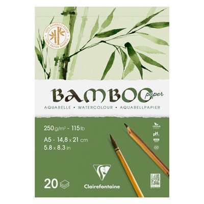 Bloc collé 20F Bamboo 250g A5