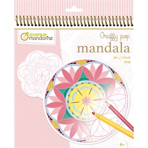 Cahier à colorier GraffyPop Mandala Fille