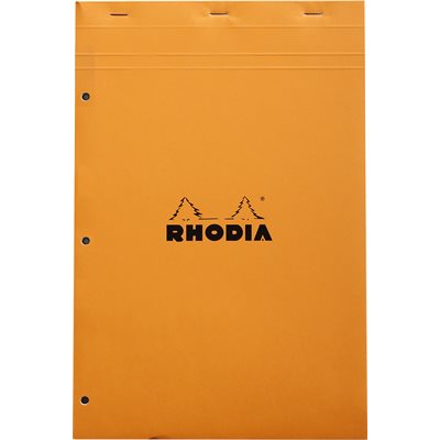 RHODIA PAD LINED PERFORATED 8.25x11.75 ORANGE