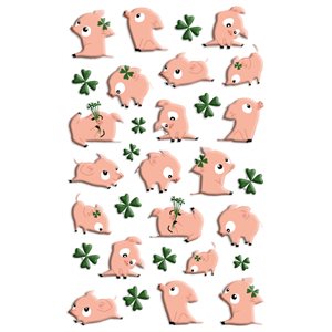 #COOKY STICKERS LUCKY PIGS