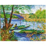 Fishing in Spring (Van Gogh) 58x48