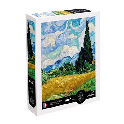 maPuzzles 1000 pieces 685X480mm Cornfield with Cypresses - V