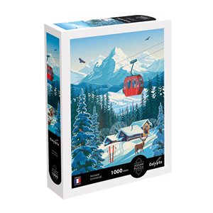 Puzzles 1000 pieces 685X480mm ILLUSTRATION - Snowy Landscape