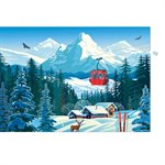 Puzzles 1000 pieces 685X480mm ILLUSTRATION - Snowy Landscape