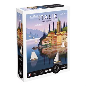 Puzzles 500 pièces 480X330mm Italie, Lac de Côme