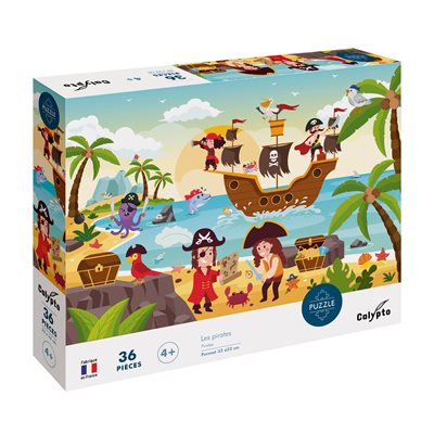 Puzzles enfants 36 pièces 330X230mm Les Pirates